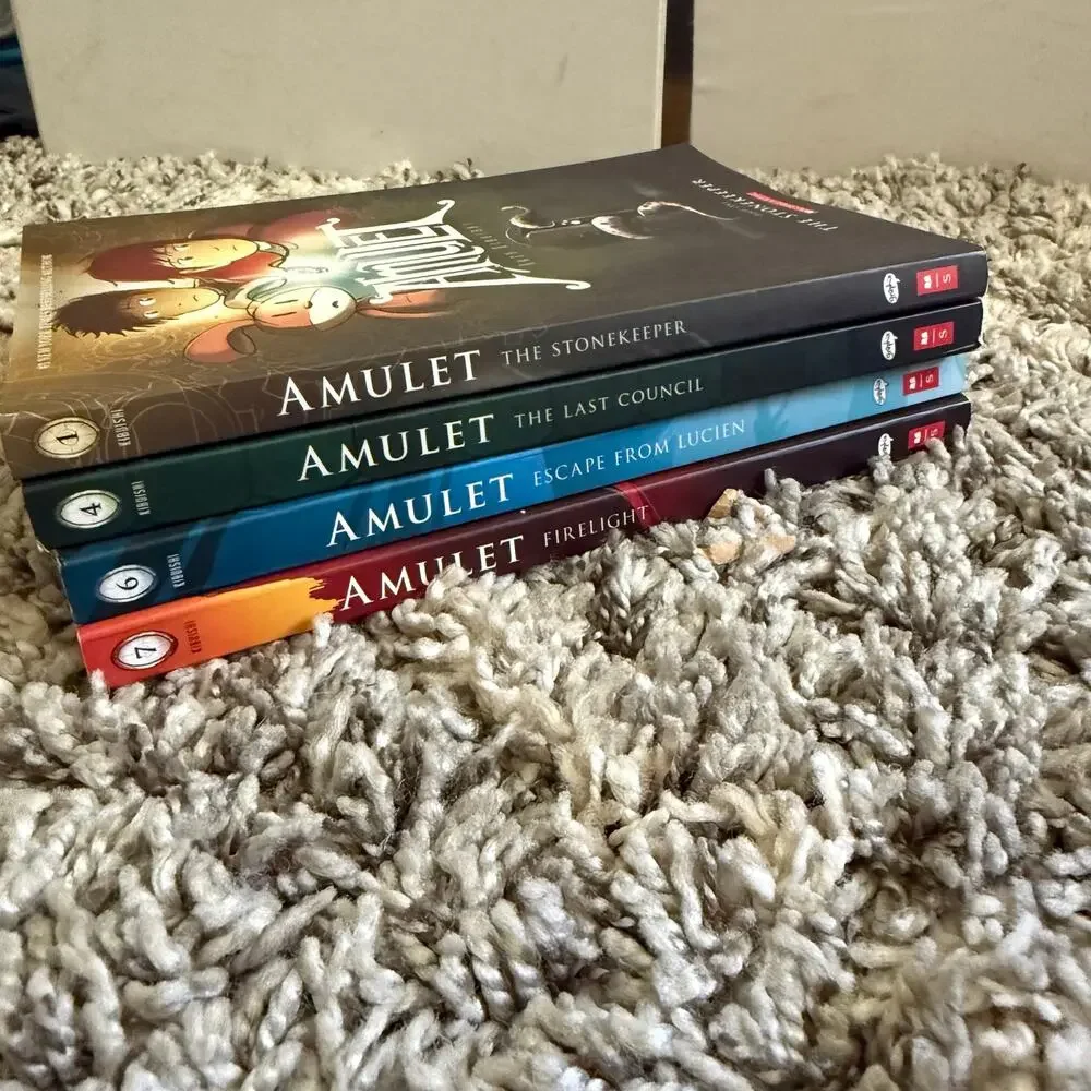Lot Amulet Graphic Novel Books 1 4 6 7 Escape Last Council Stonekeeper Firelight